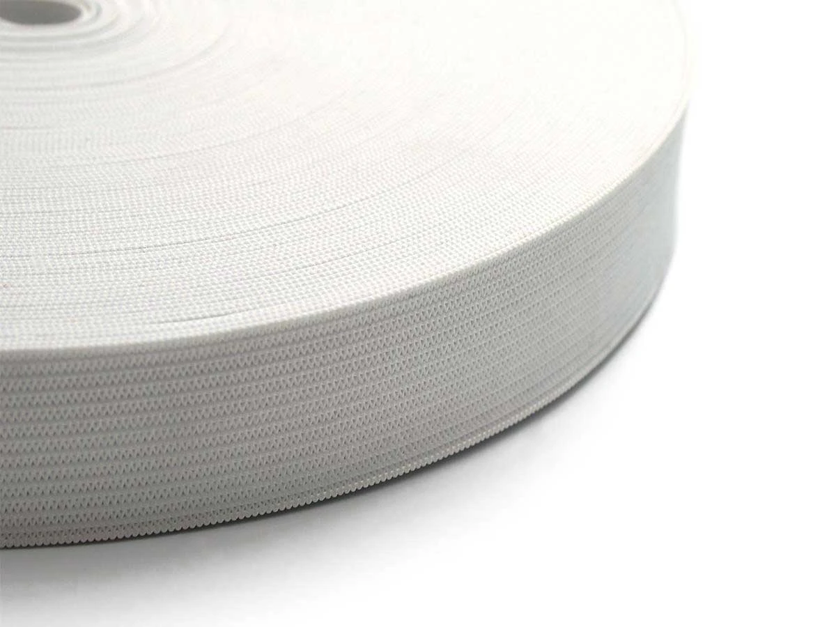 Резинка вязаная G-25 белая 25м 4,5 г/кв.см 