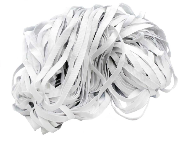 Еластична стрічка G-12 біла 100м 