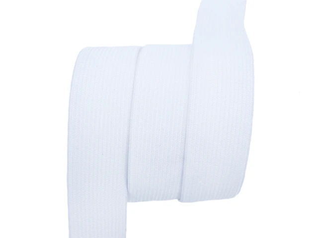Еластична стрічка G-25 (25м) біла (4,5 г/кв.см) 