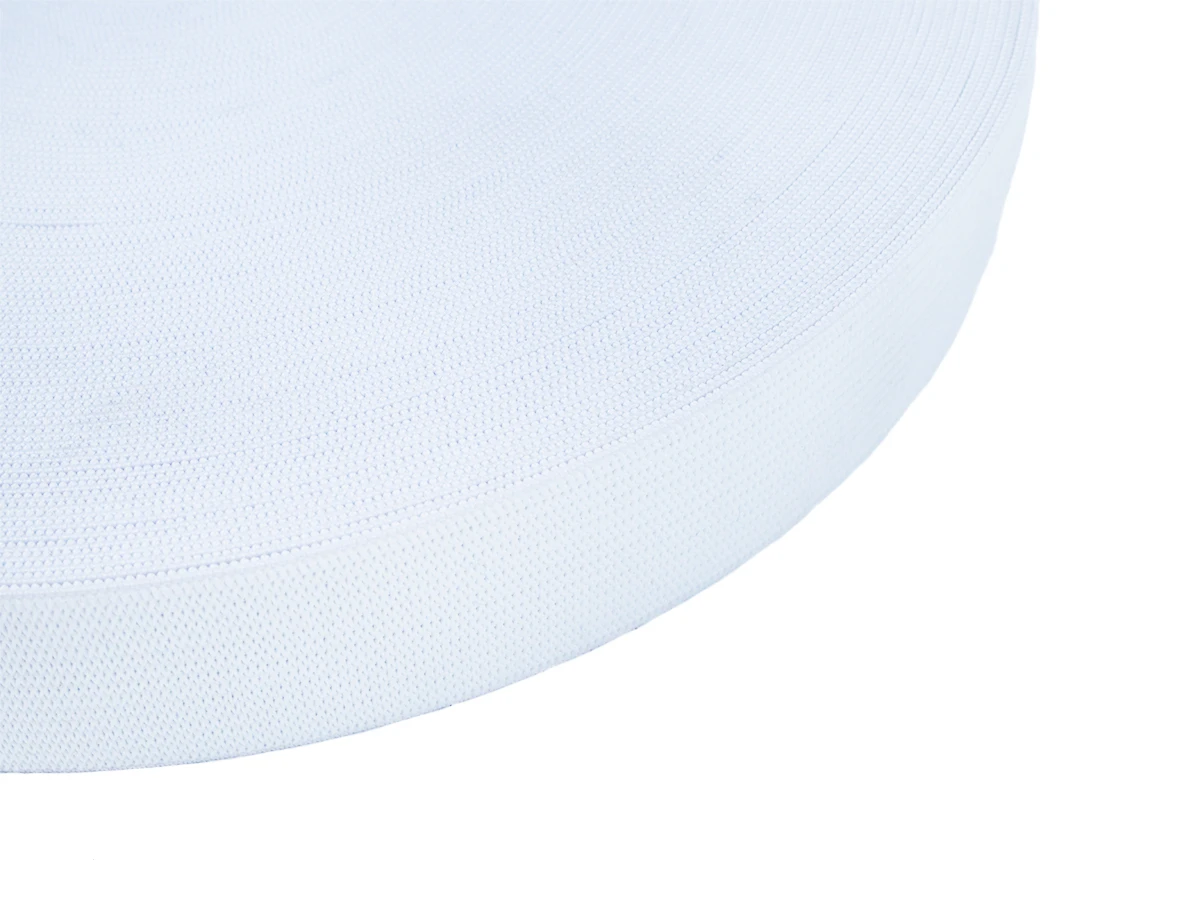 Еластична стрічка G-25 (25м) біла (4,5 г/кв.см) 