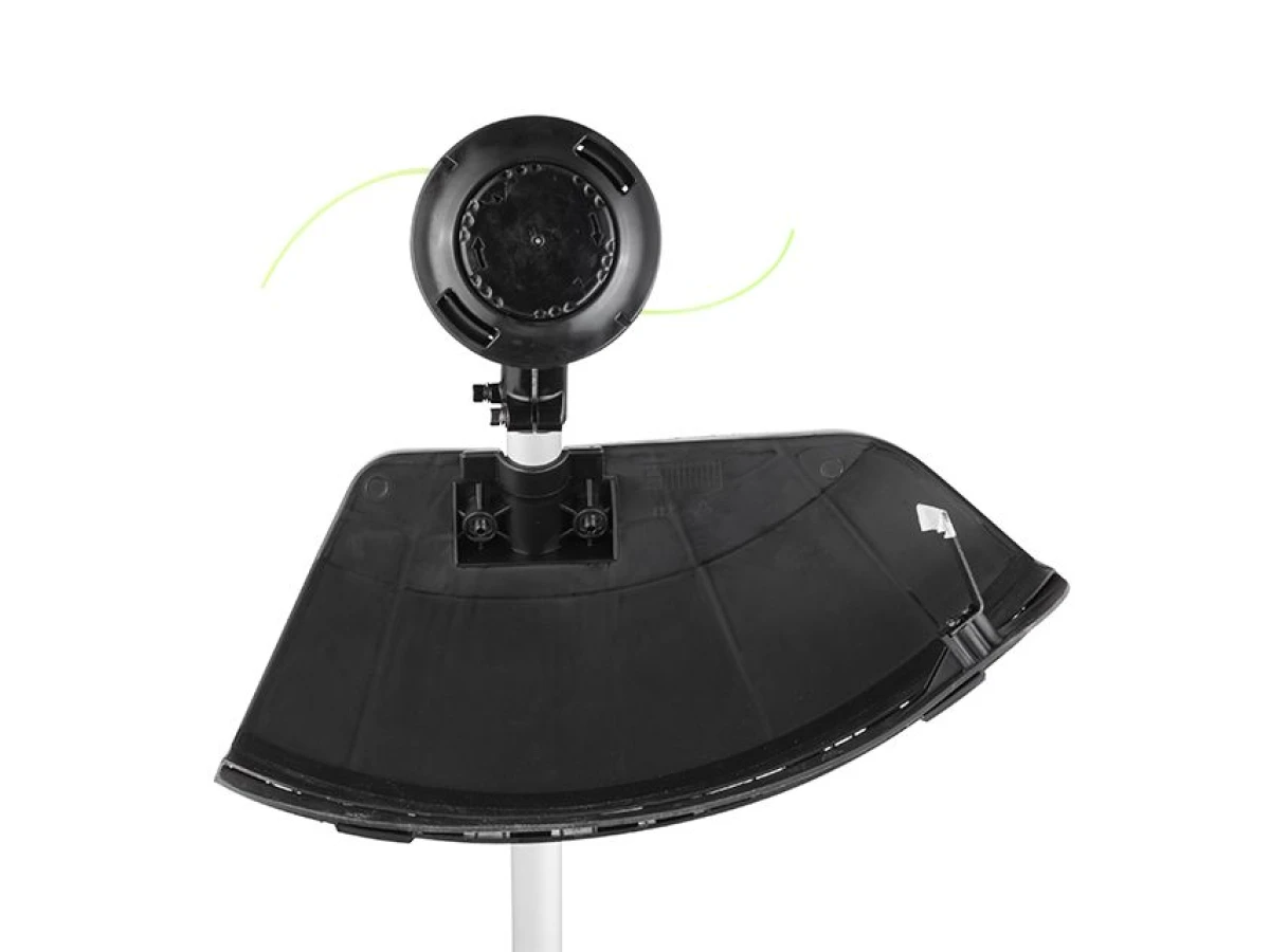 Триммер аккумуляторный с бесщеточным двигателем 40 В (2х20 В), 6000 об/мин, диаметр вращения диска/лески 255/350 мм, катушка + 3-х зуб.нож, без ЗУ АКБ INTERTOOL WT-9213 