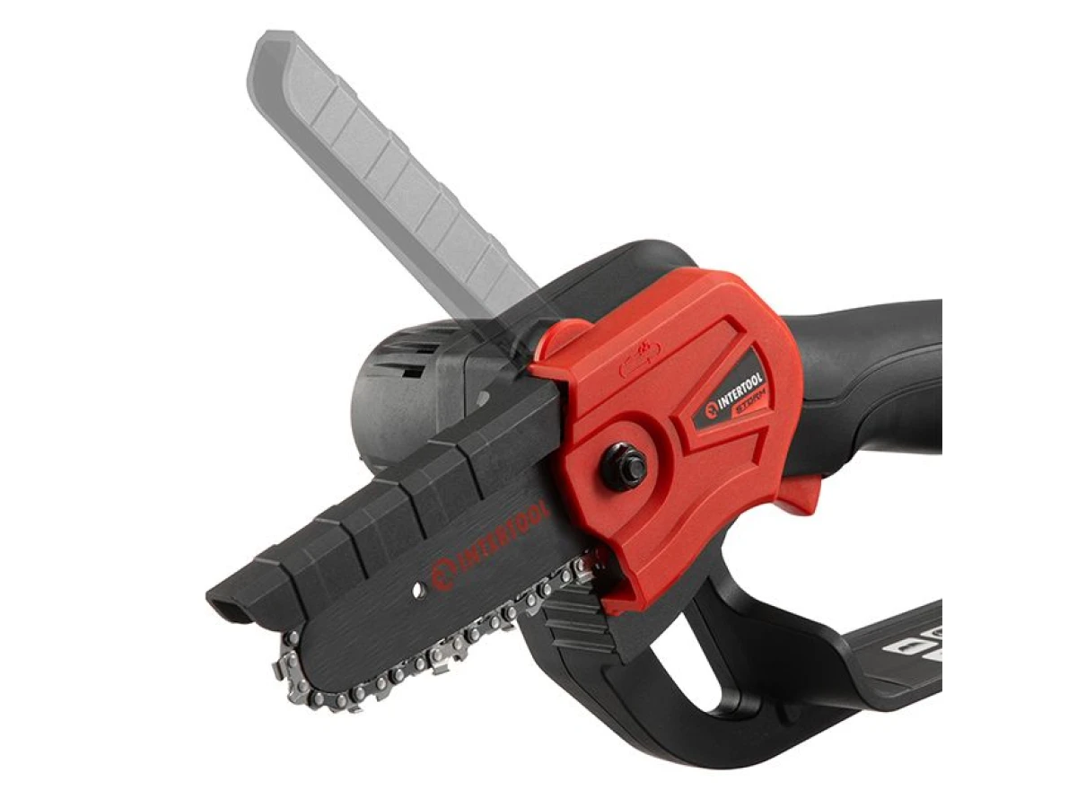 Мини-пила цепная аккумуляторная 20 В, шина 10 см, 4 м/с, без ЗУ и АКБ, STORM INTERTOOL WT-9110 