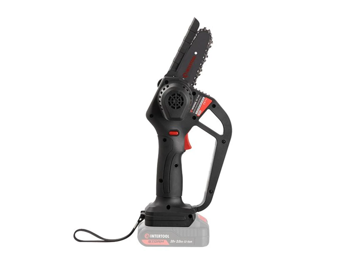 Мини-пила цепная аккумуляторная 20 В, шина 10 см, 4 м/с, без ЗУ и АКБ, STORM INTERTOOL WT-9110 