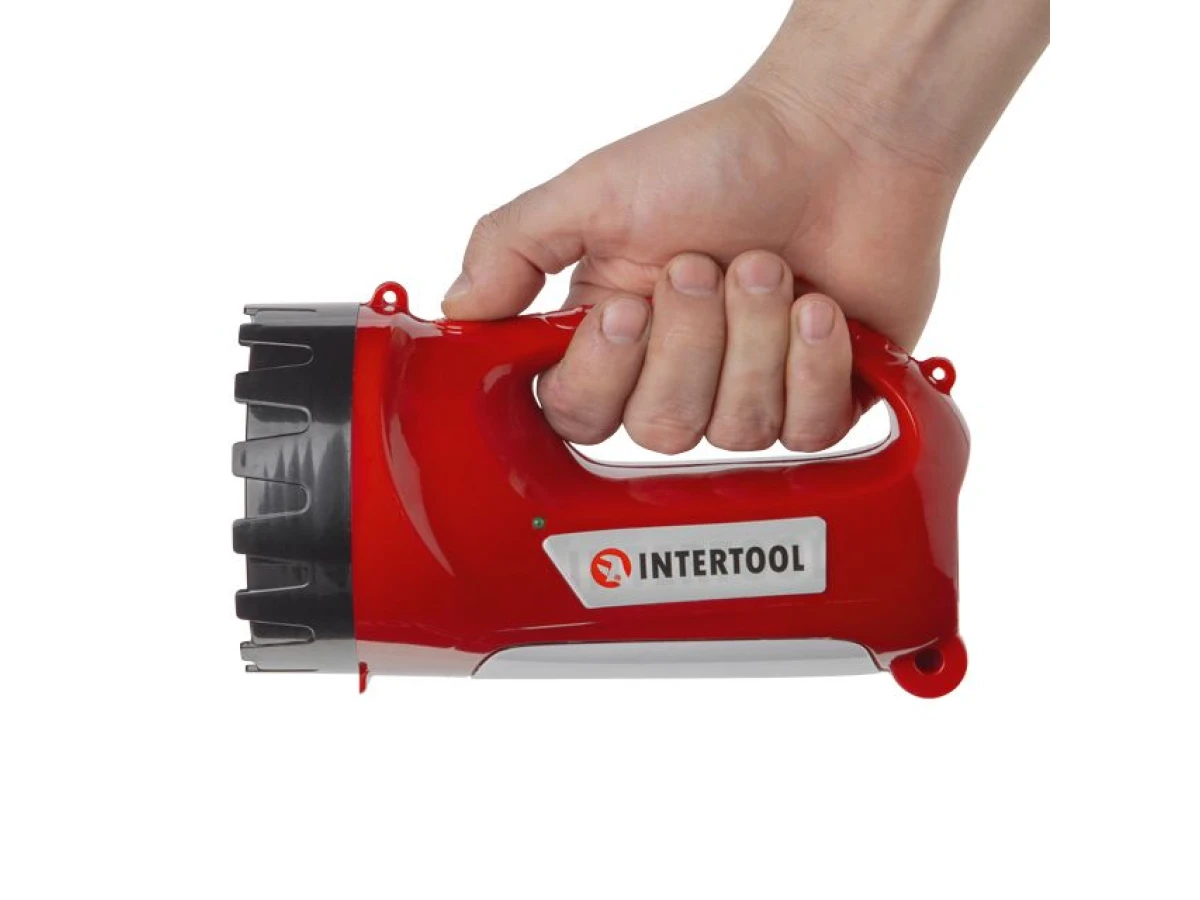 Ліхтар акумуляторний 1 LED 5W+15 LED INTERTOOL LB-0101 