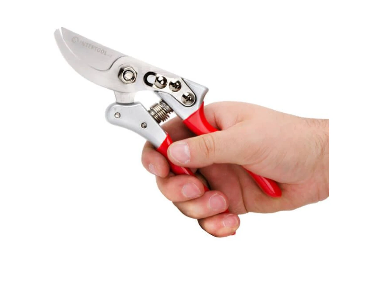 Секатор Prof 200 мм, SK5, алюмінієві ручки INTERTOOL FT-1014 