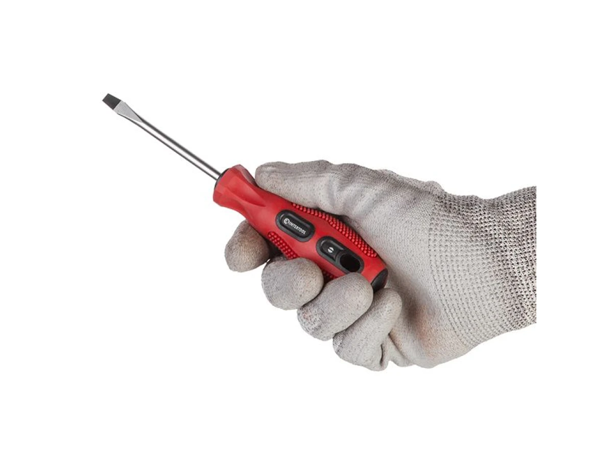 Викрутка шліцева SL5 * 75 мм INTERTOOL VT-3106 