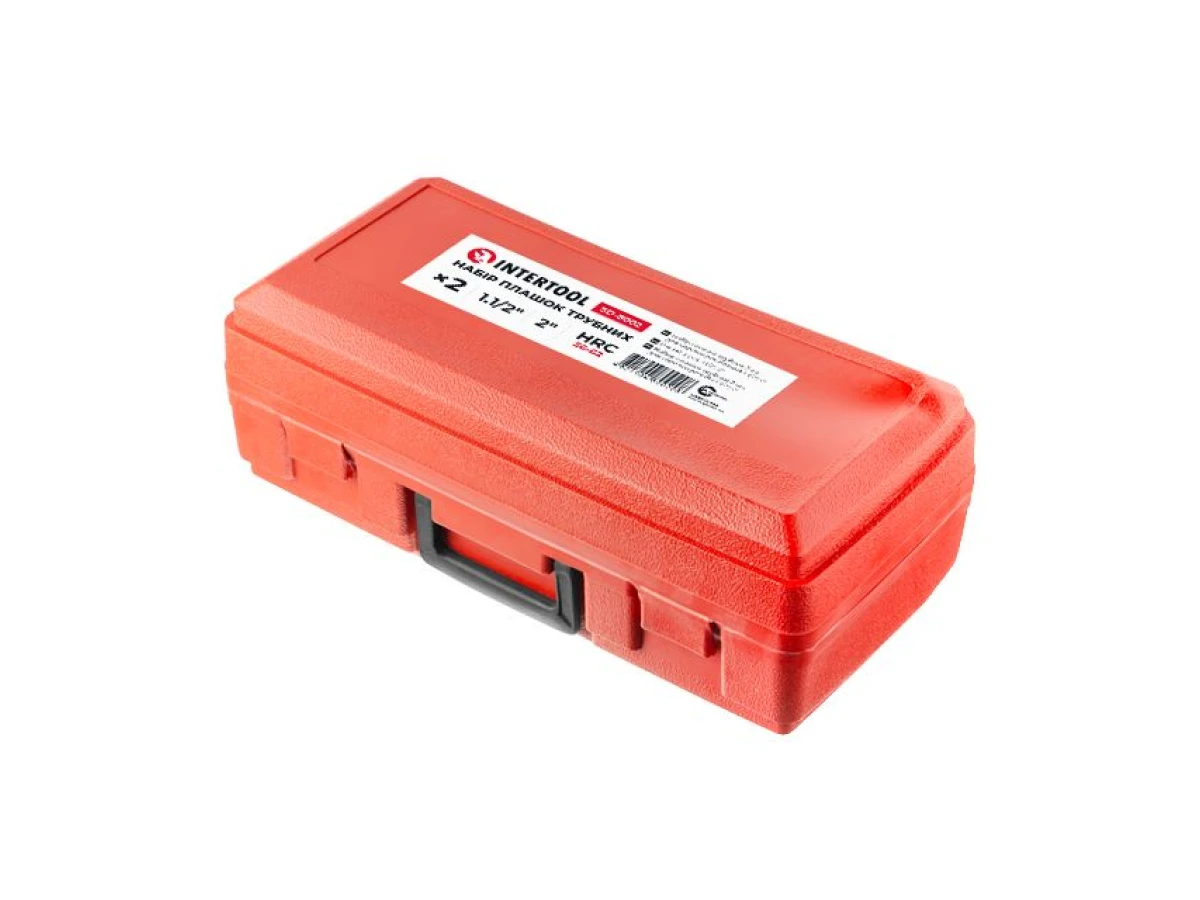 Набор плашек 2 шт для нарезки резьбы 1 1/2"; 2" INTERTOOL SD-8002 