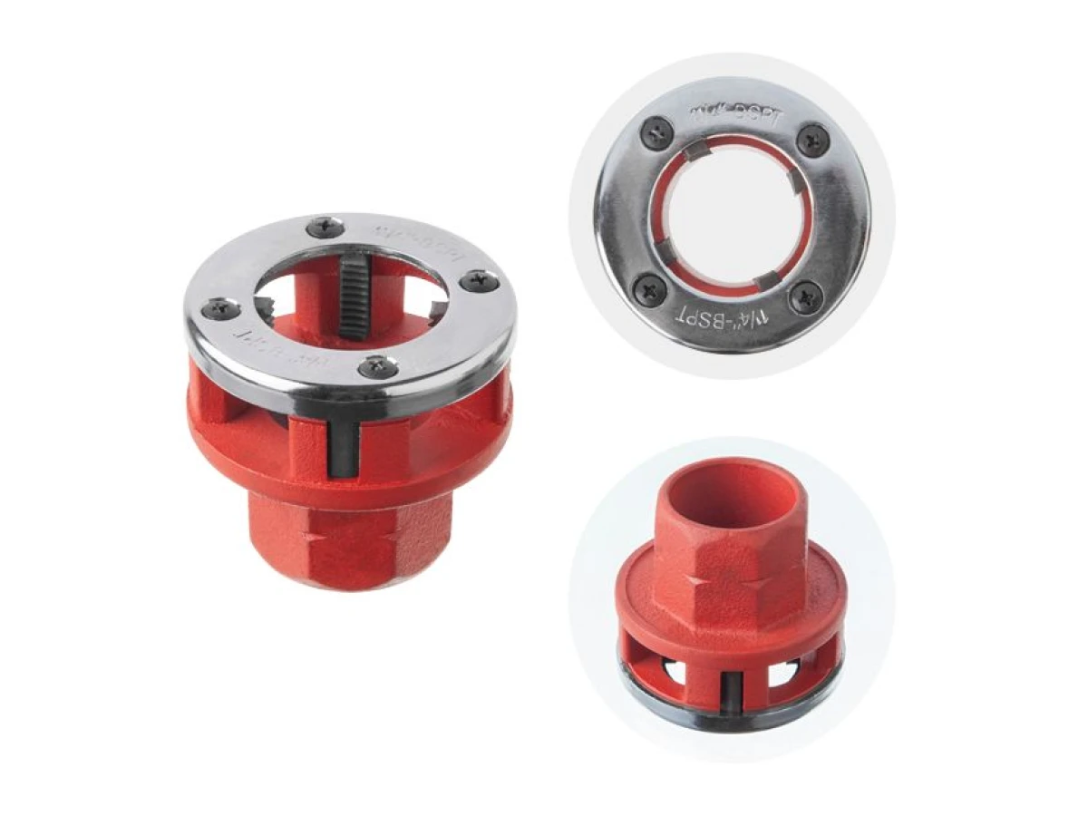 Набор плашек 4 шт для нарезки резьбы 1/2"; 3/4"; 1"; 1 1/4" INTERTOOL SD-8004 