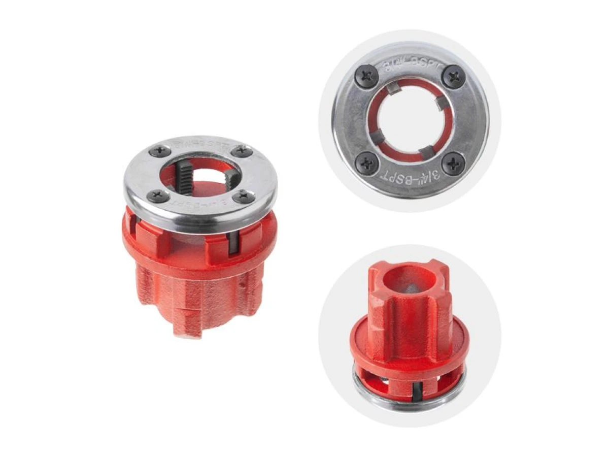 Набор плашек 4 шт для нарезки резьбы 1/2"; 3/4"; 1"; 1 1/4" INTERTOOL SD-8004 