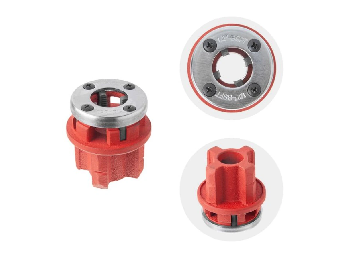 Набор плашек 4 шт для нарезки резьбы 1/2"; 3/4"; 1"; 1 1/4" INTERTOOL SD-8004 