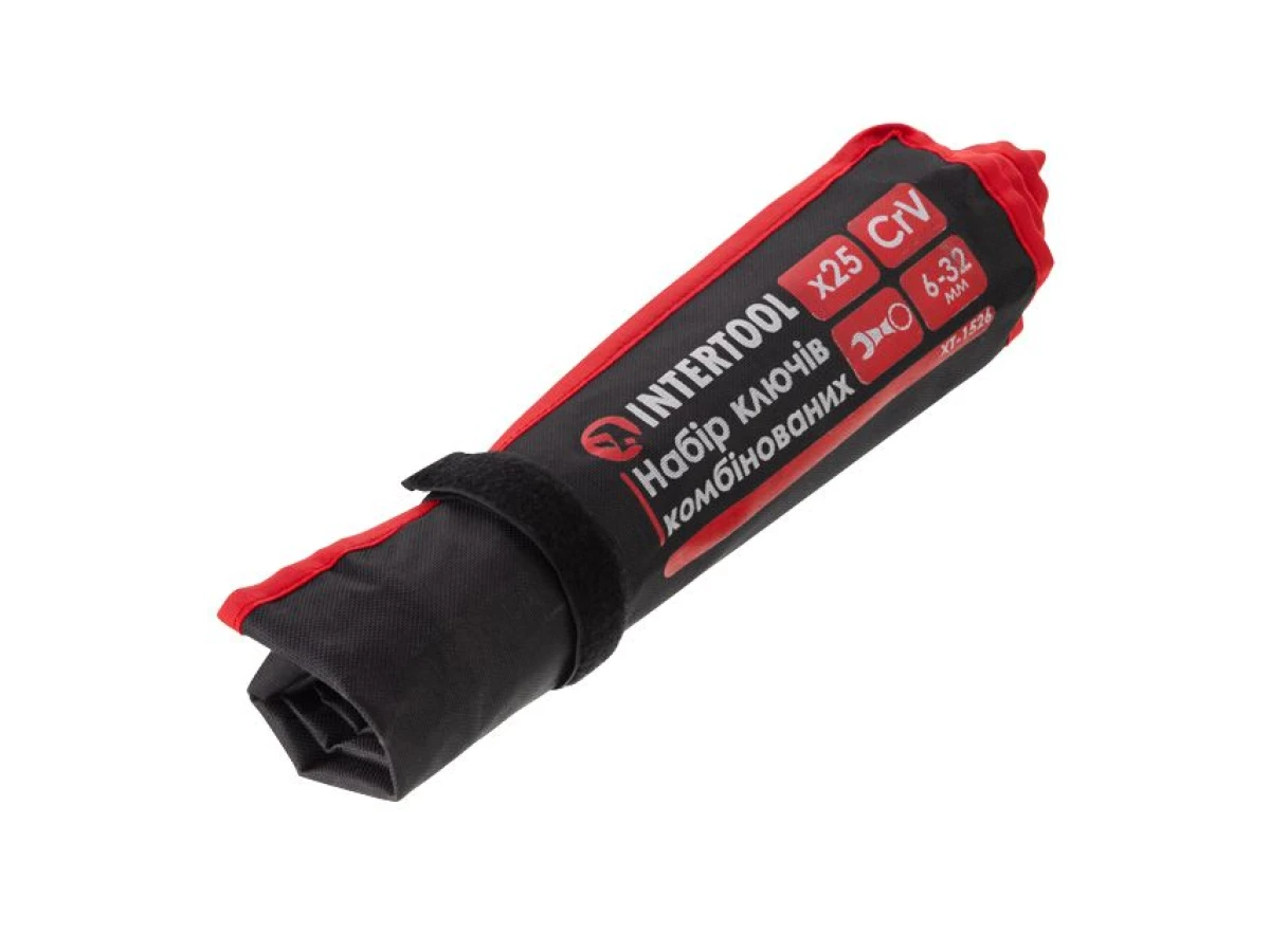 Набір комбінованих ключів 26 од., 6-32 мм, PROF, чохол INTERTOOL XT-1526 