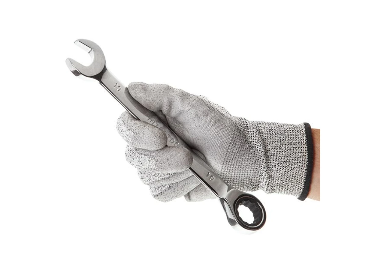 Набор ключей комбинированных с храповым механизмом 11ед., 8-19мм (8-9-10-11-12-13-14-15-16-17-19) Cr-V; PROF DIN3113 INTERTOOL XT-1304 