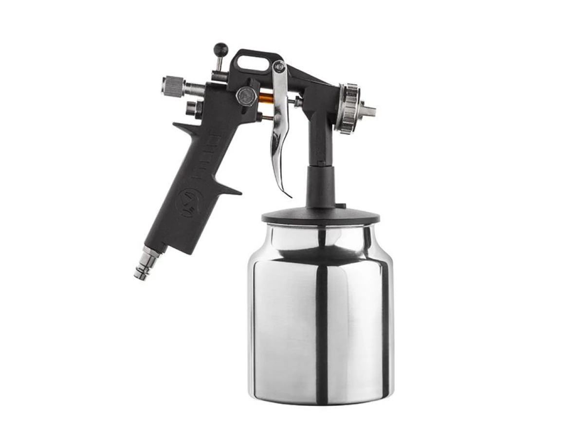 Фарбопульт пневматичний HP, форсунка 1.5 мм, нижній металевий бачок 1000 мл, 5 бар INTERTOOL PT-0211 