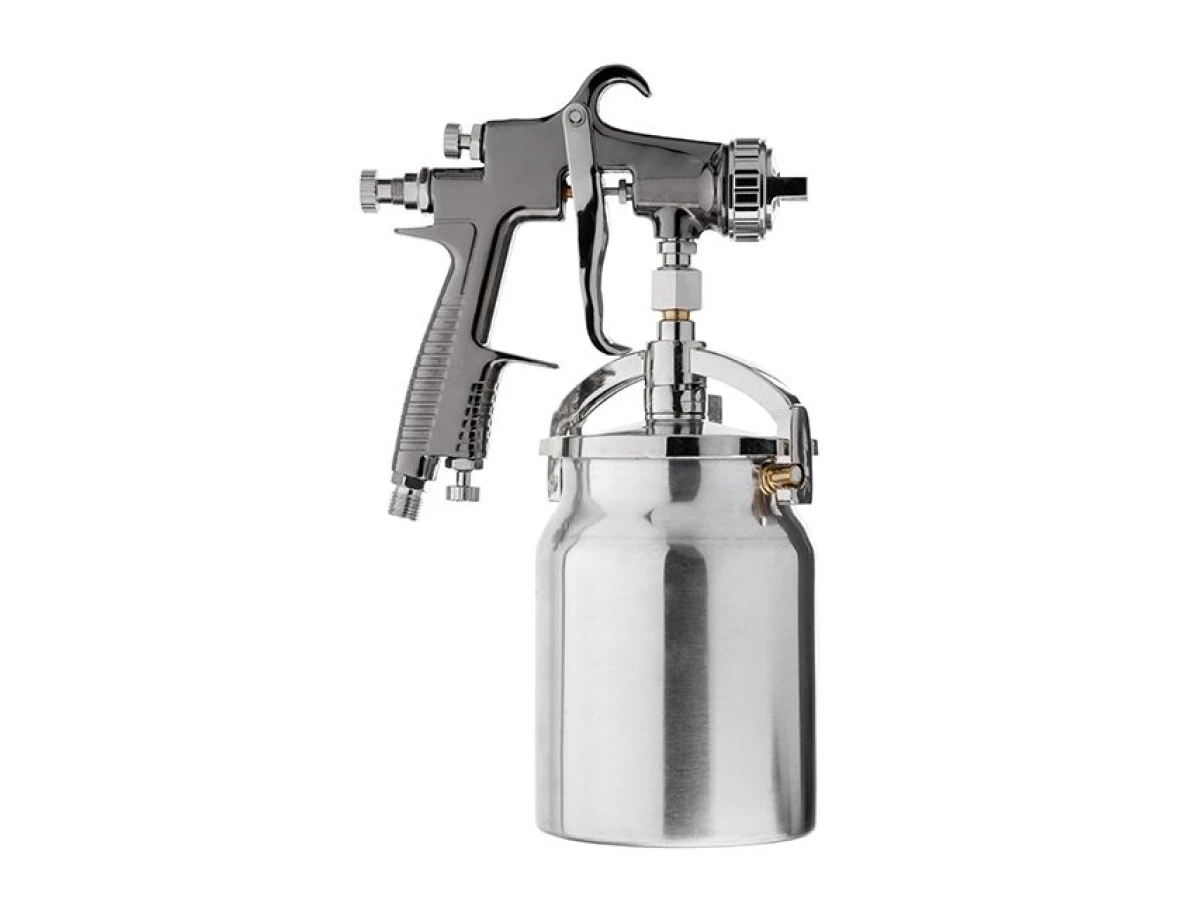 Фарбопульт пневматичний HP, форсунка 1.8 мм, нижній металевий бачок 1000 мл, 5 бар INTERTOOL PT-0140 