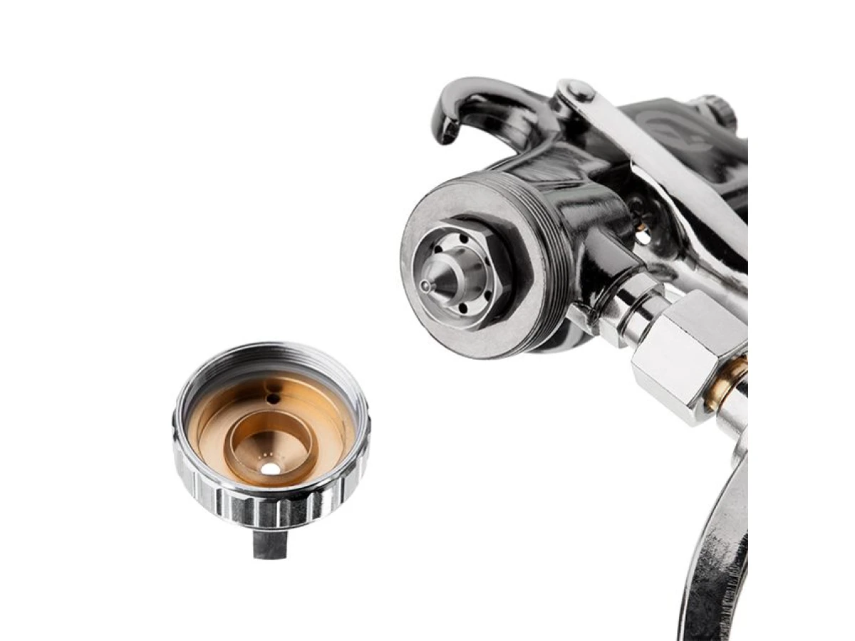 Фарбопульт пневматичний HP, форсунка 1.8 мм, нижній металевий бачок 1000 мл, 5 бар INTERTOOL PT-0140 