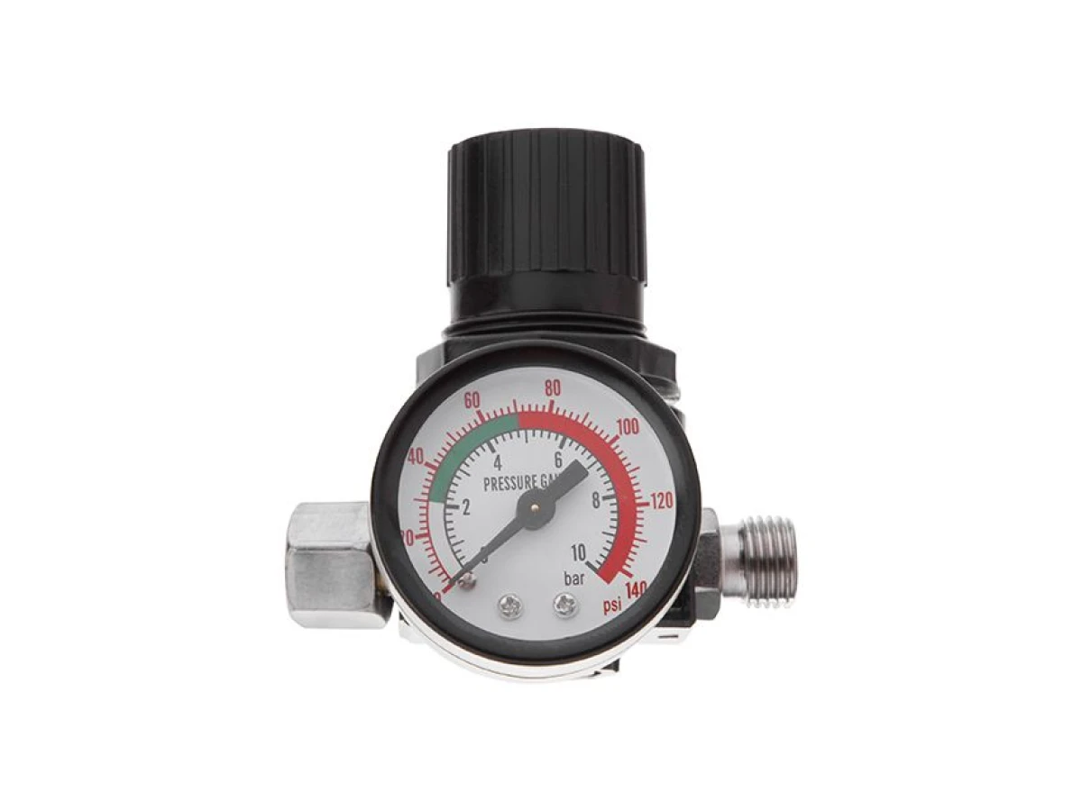 Фарбопульт пневматичний LVLP , форсунка 1.3мм, з редуктором, пластиковий бачок 600мл., 2бар INTERTOOL PT-0130 