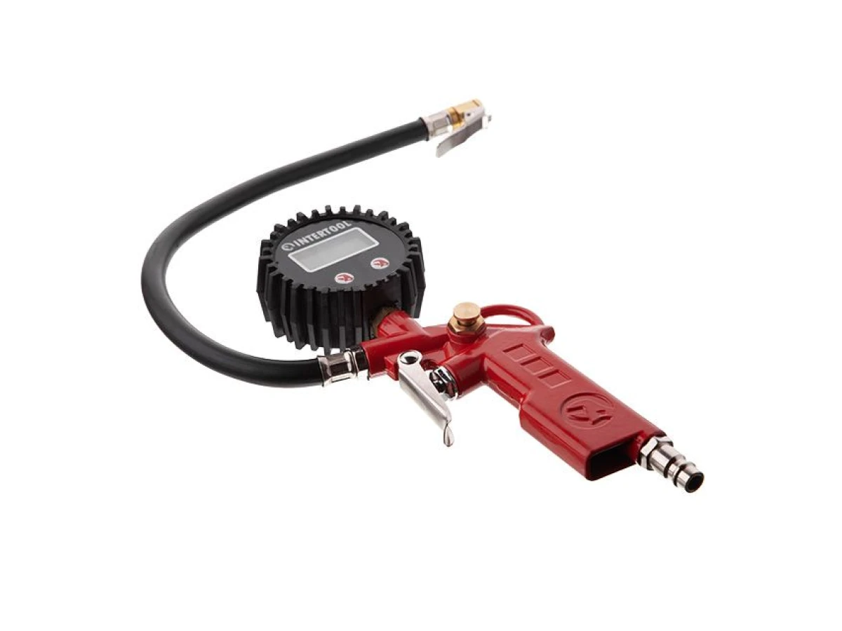 Пістолет для накачування шин з цифровим манометром 63 мм INTERTOOL PT-0508 