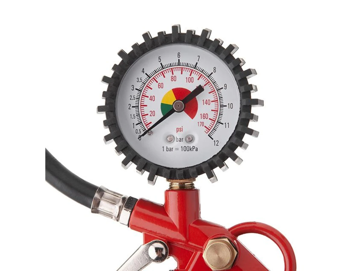 Пістолет для підкачування коліс із манометром пневматичний (блістер) INTERTOOL PT-0503 