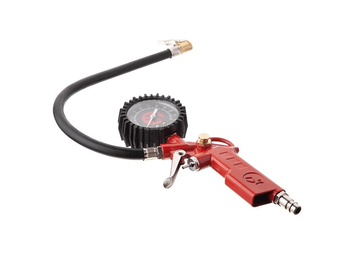 Пістолет для підкачування коліс із манометром пневматичний INTERTOOL PT-0504 