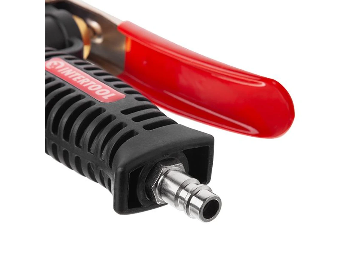 Пістолет для підкачування коліс з манометром пневматичний професiйний INTERTOOL PT-0510 