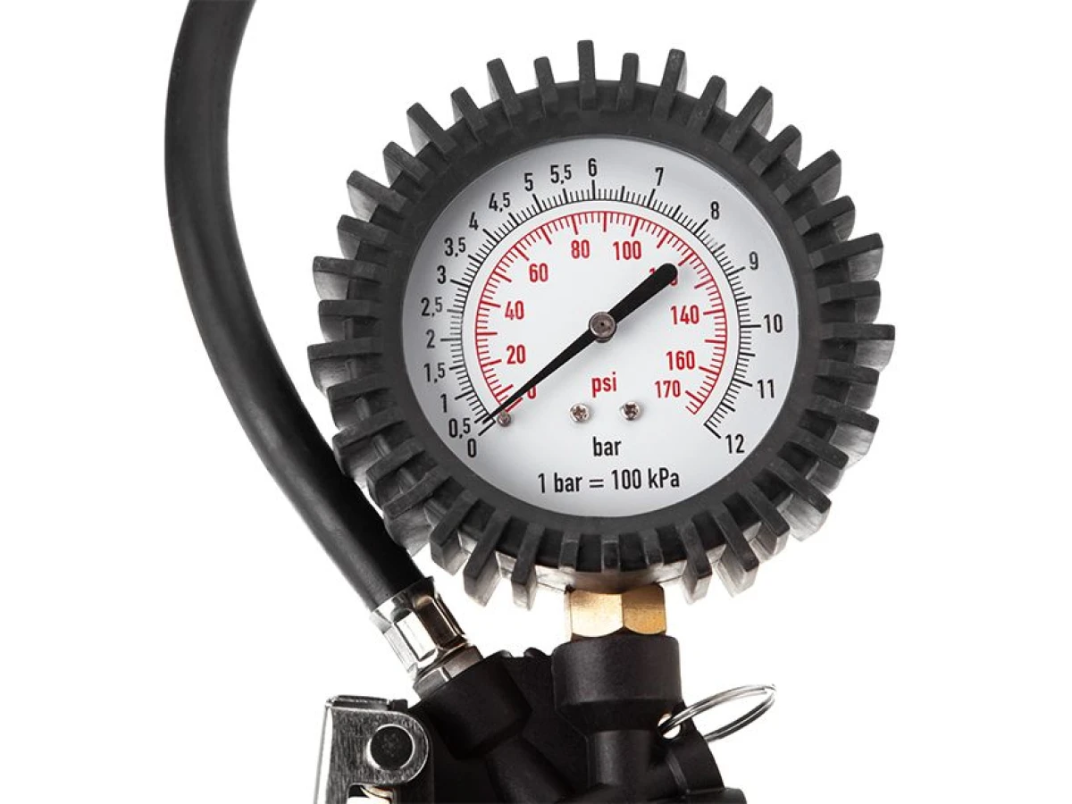 Пістолет для підкачування коліс з манометром пневматичний професiйний INTERTOOL PT-0510 