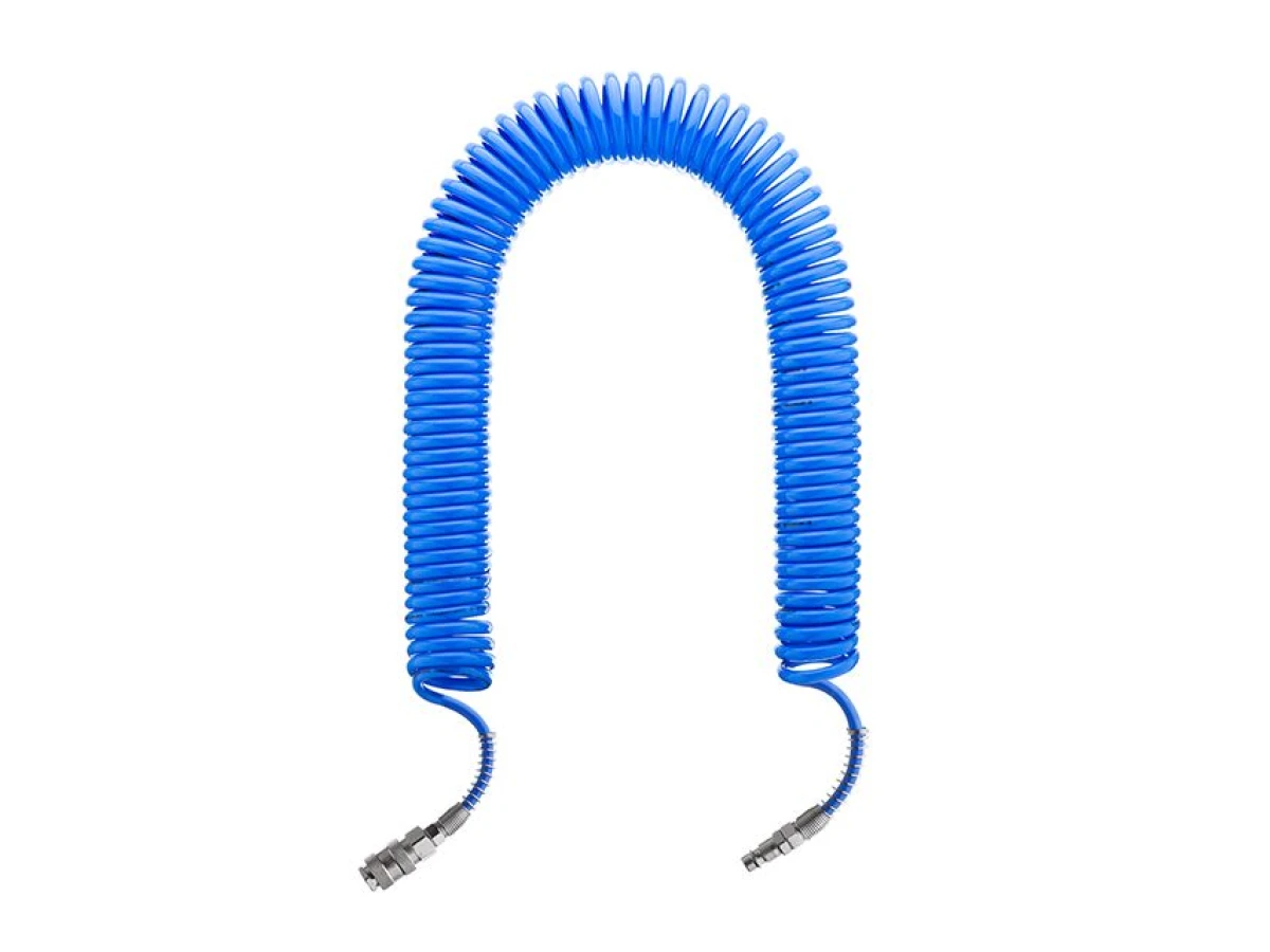 Шланг спіральний із швидкороз'ємним з'єднанням 5,5x8мм, 15м INTERTOOL PT-1708 