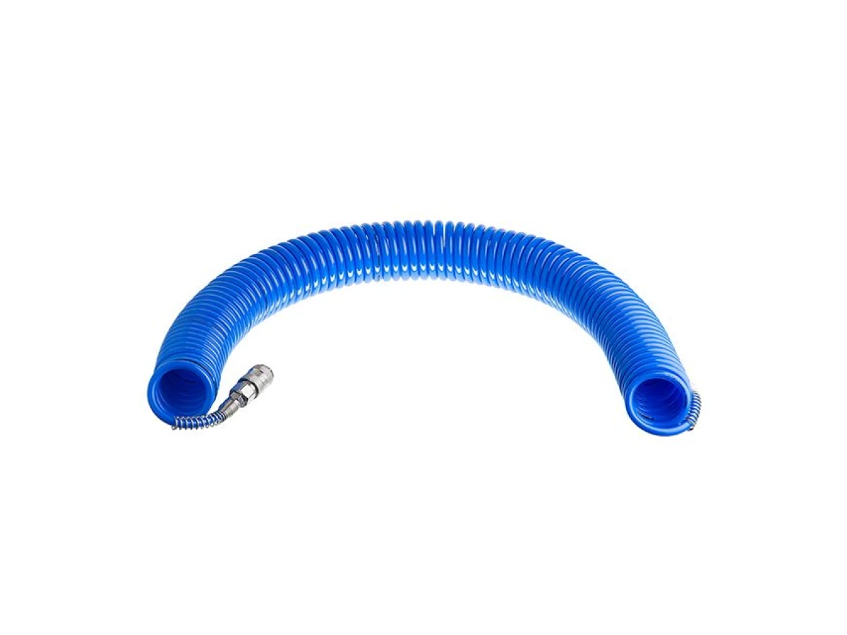 Шланг спіральний із швидкороз'ємним з'єднанням 5,5x8мм, 15м INTERTOOL PT-1708 