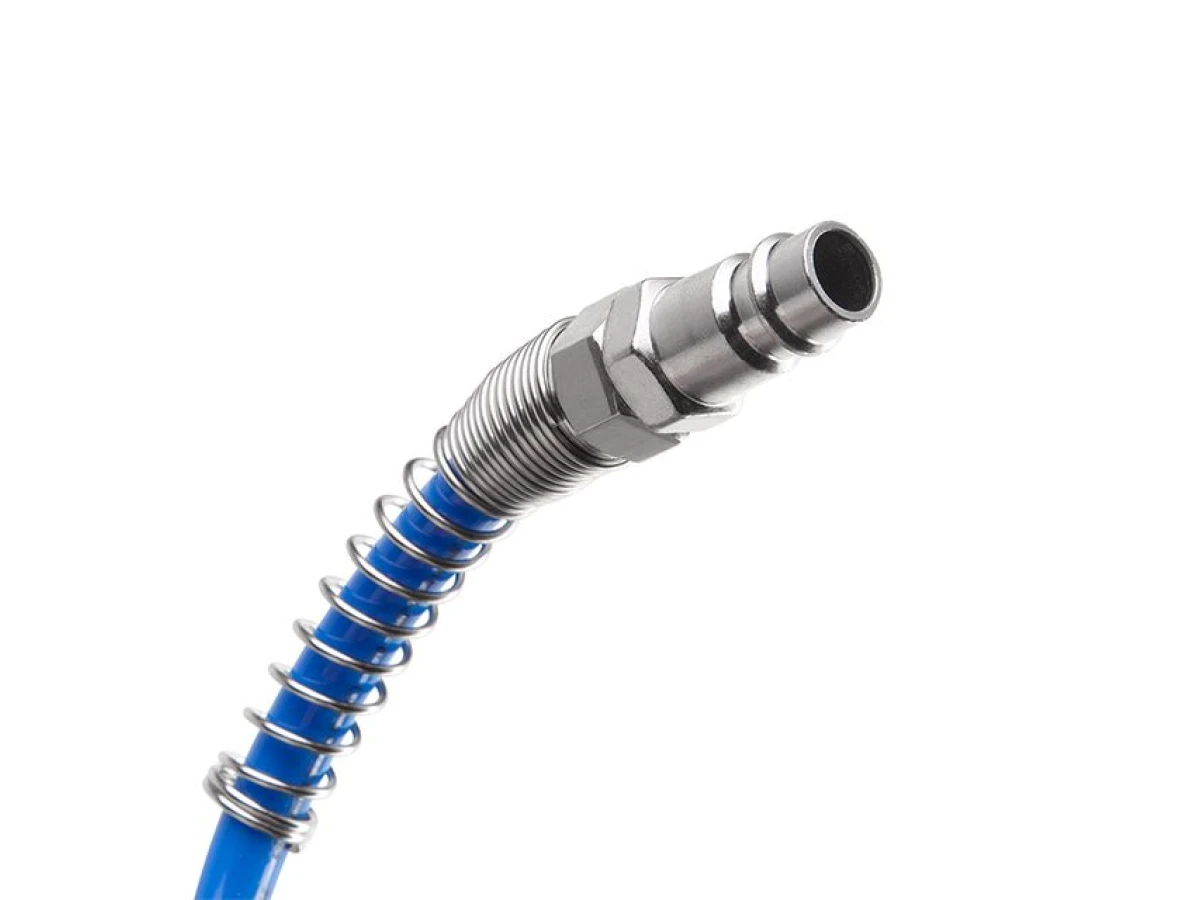 Шланг спіральний із швидкороз'ємним з'єднанням 5,5x8мм, 15м INTERTOOL PT-1708 