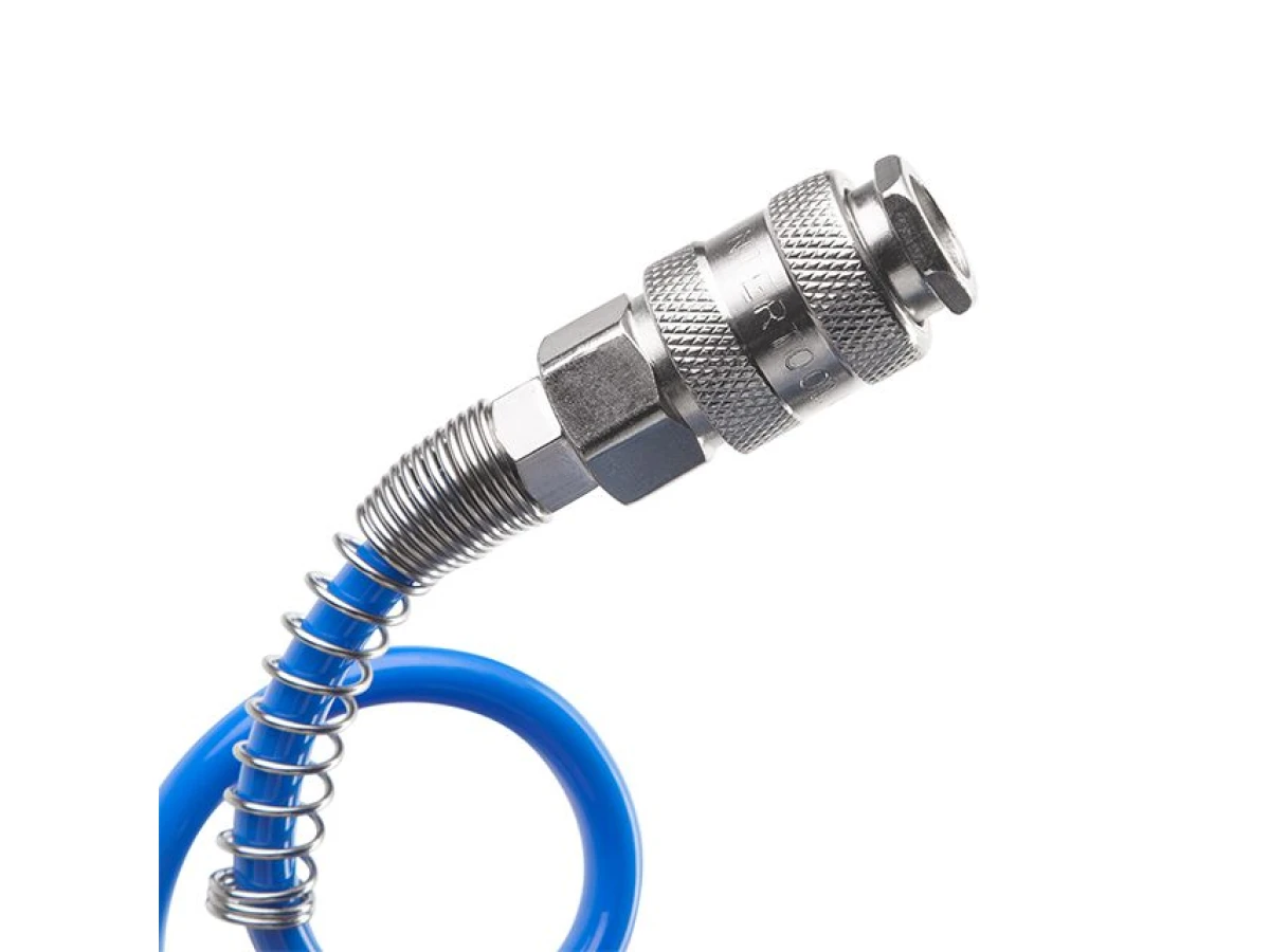 Шланг спіральний із швидкороз'ємним з'єднанням 5,5x8мм, 10м INTERTOOL PT-1707 