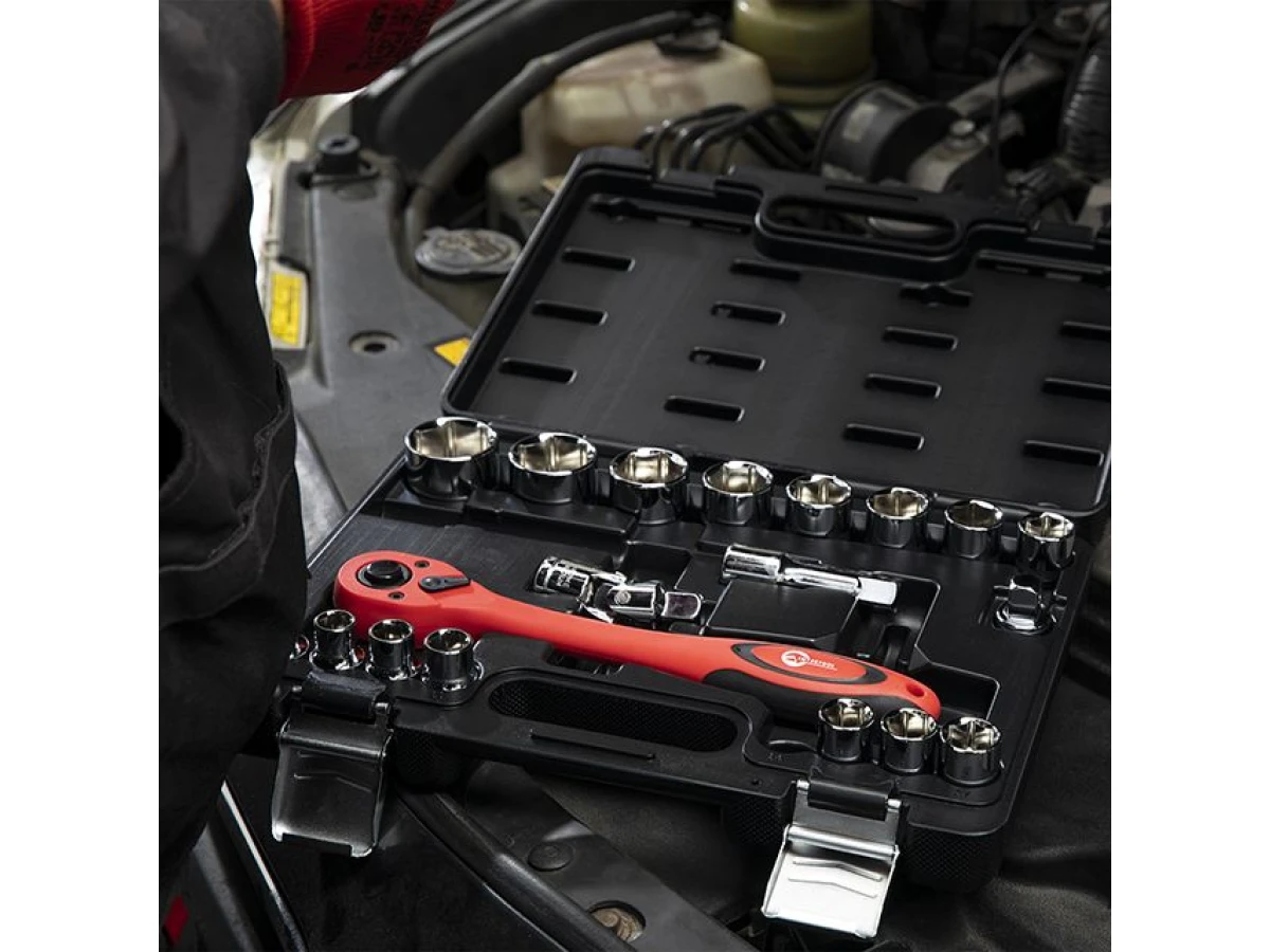 Набір інструментів професійний, 1/2", 21 од. CrV INTERTOOL ET-6021 