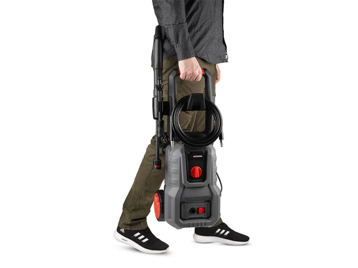 Мойка высокого давления 1400 Вт, 5.5-6.5 л/мин, 80-110 бар, шланг 5 м INTERTOOL DT-1513 