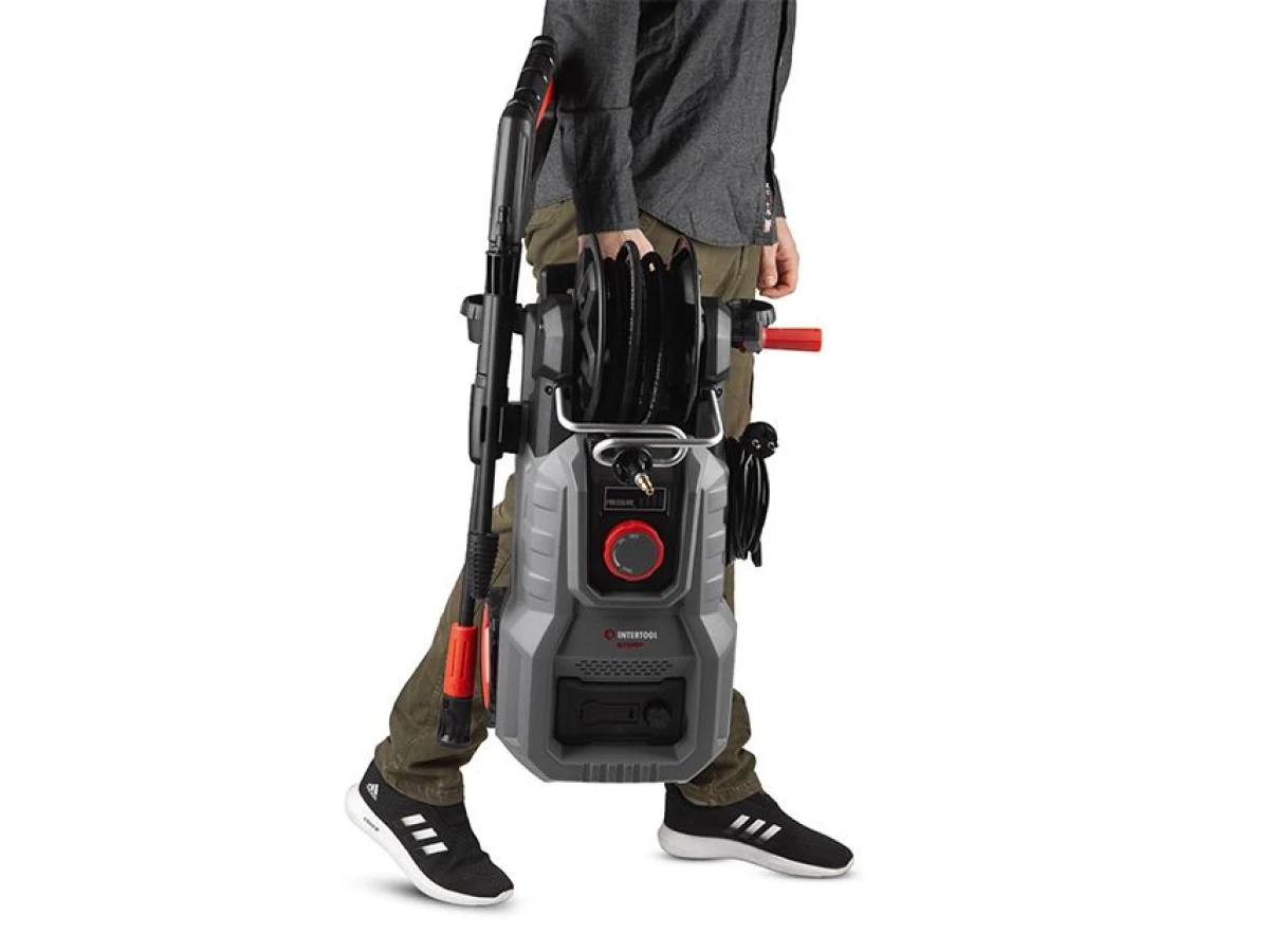 Мойка высокого давления 2200 Вт, 6-7 л/мин, 120-170 бар, шланг 8 м, регулятор давления, STORM INTERTOOL WT-1506 