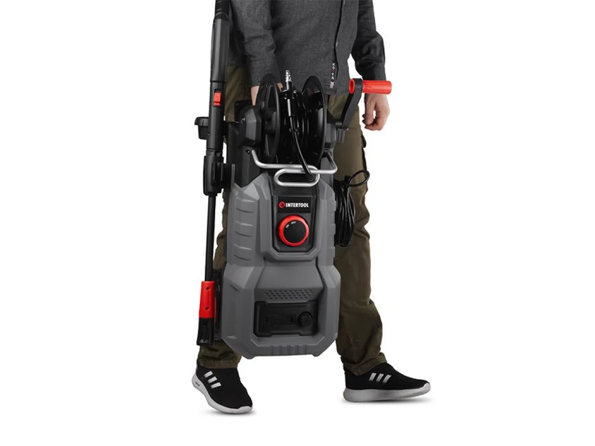 Мойка высокого давления 2000вт, 6-7 л/мин, 110-160бар, шланг 5м INTERTOOL DT-1518 