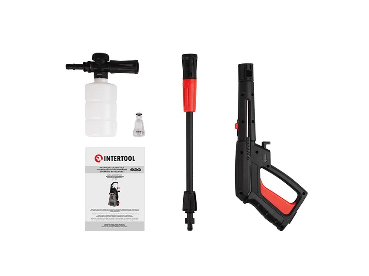 Мойка высокого давления 2000вт, 6-7 л/мин, 110-160бар, шланг 5м INTERTOOL DT-1518 