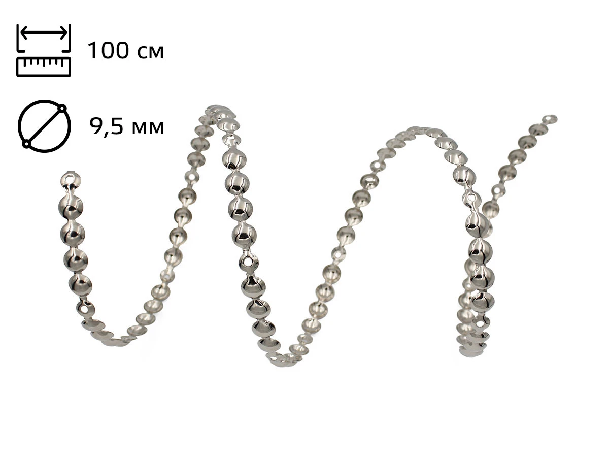 Стрічка цвяхова 9.5 мм Nickel (1 м +19 цвяхів) 