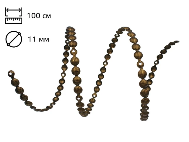 Стрічка цвяхова 11 мм GOLD OLD (1 м +19 цвяхів) 