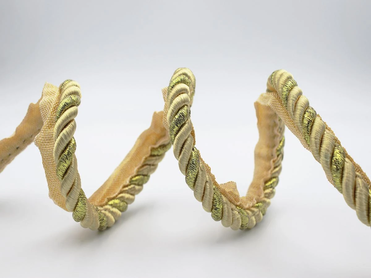 Шнур для декору 10 мм бежевий 