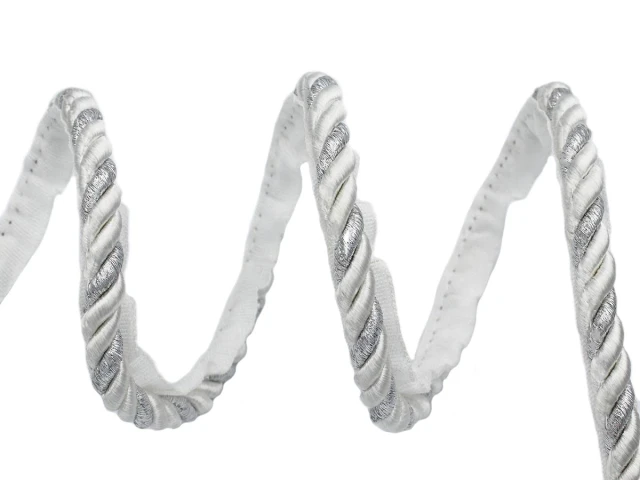 Шнур для декору 10 мм срібро 