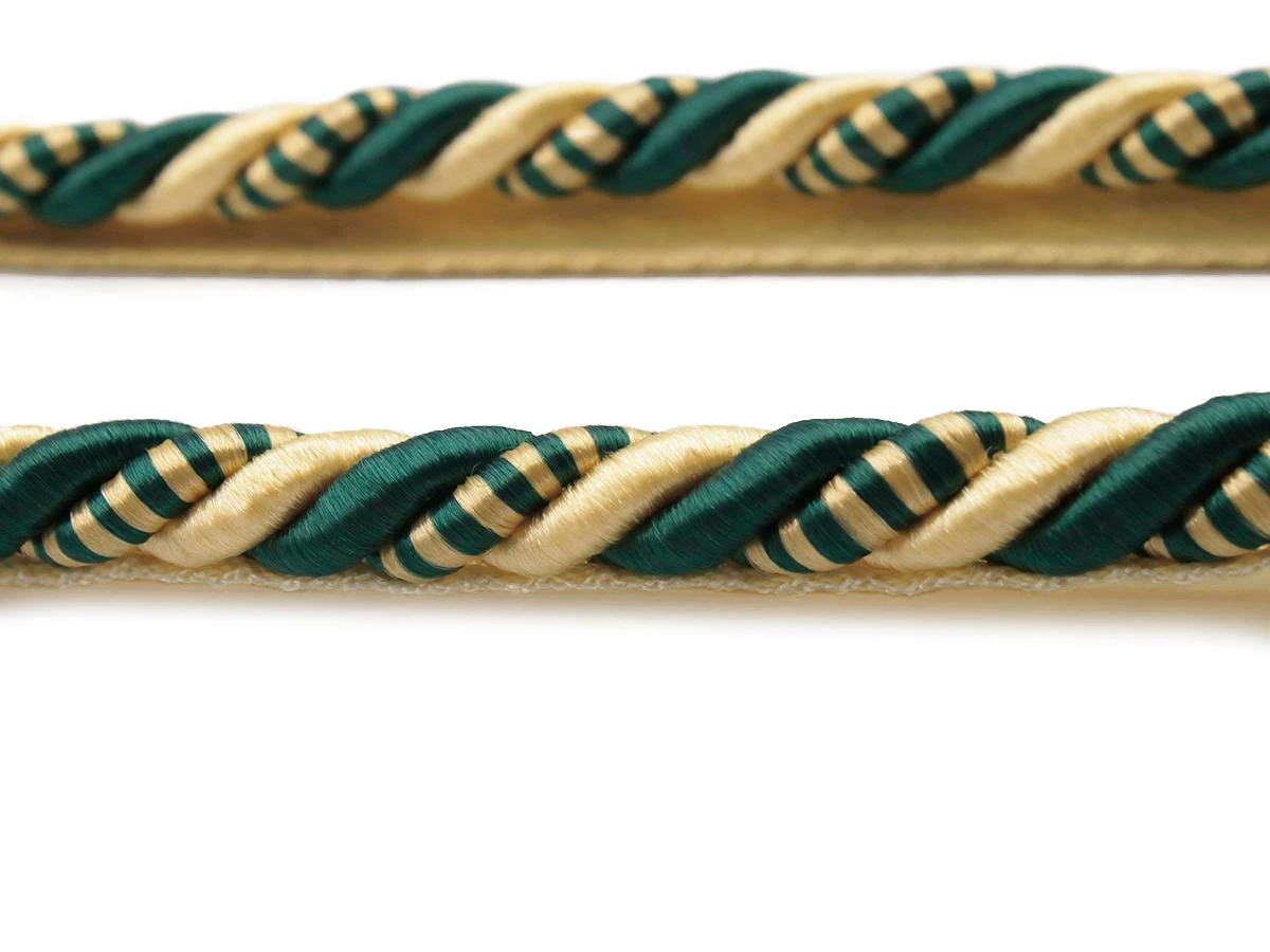 Шнур для декору 10 мм зелений 