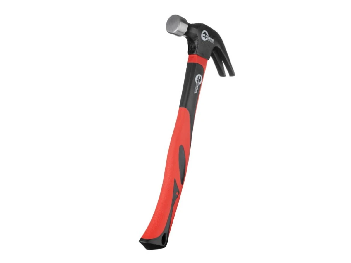 Молоток столярный 450 г, ручка из фибергласса. INTERTOOL HT-0223 