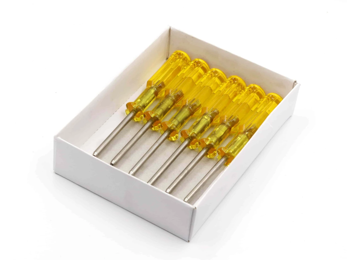 Отвертка шестигранник - 1,6 мм (желтая) с направляющей 