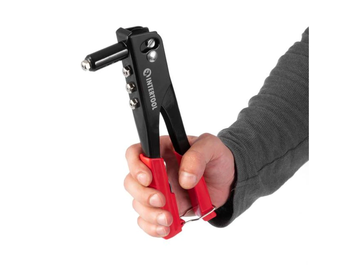 Пистолет заклепочный ручной, диаметр заклепки 3,2; 4; 4,8 мм INTERTOOL RT-0001 