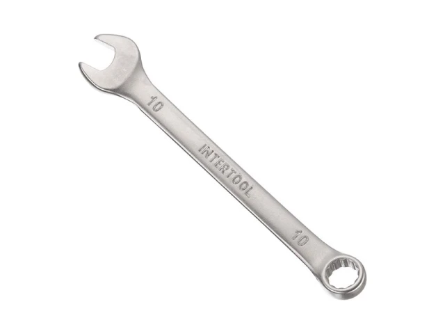 Ключ комбінований 10 мм CrV INTERTOOL HT-1210 