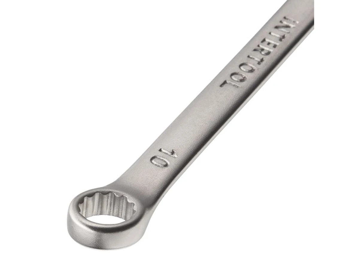 Ключ комбінований 10 мм CrV INTERTOOL HT-1210 