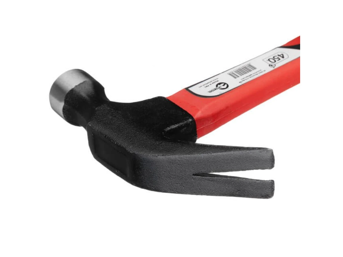 Молоток столярный 450 г, ручка из фибергласса. INTERTOOL HT-0223 