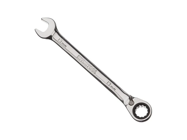 Ключ комбінований із тріскачкою 13 мм, CrV, PROF DIN3113 INTERTOOL XT-1313 