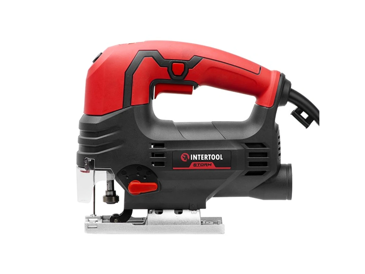 Электролобзик 810 Вт, 800-2900 ход/мин, бесключевой патрон, макс. гл. распила 80 мм, алюминиевая платформа, led-подсветка INTERTOOL WT-0490 