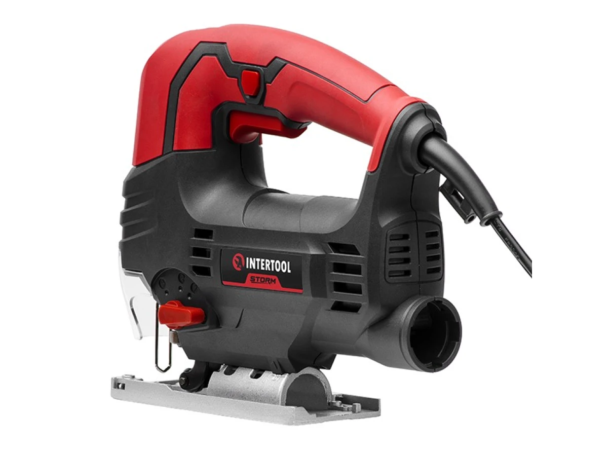 Электролобзик 810 Вт, 800-2900 ход/мин, бесключевой патрон, макс. гл. распила 80 мм, алюминиевая платформа, led-подсветка INTERTOOL WT-0490 