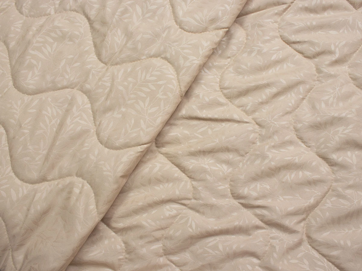 Матрацна тканина (мікрофібра, стьобана, бежева, 60 синтепон) 