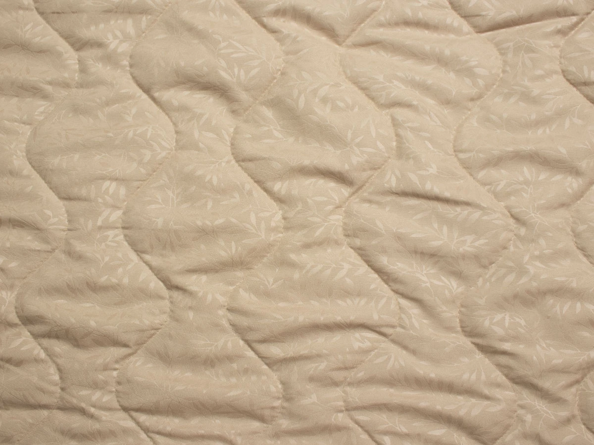 Матрацна тканина (мікрофібра, стьобана, бежева, 60 синтепон) 